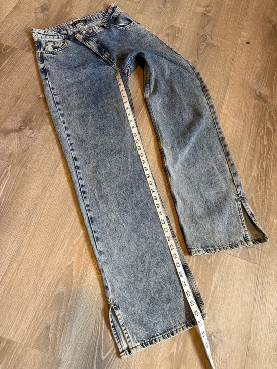 Piral Cross Button Straight Jeans – Size S - Picture 6 of 12